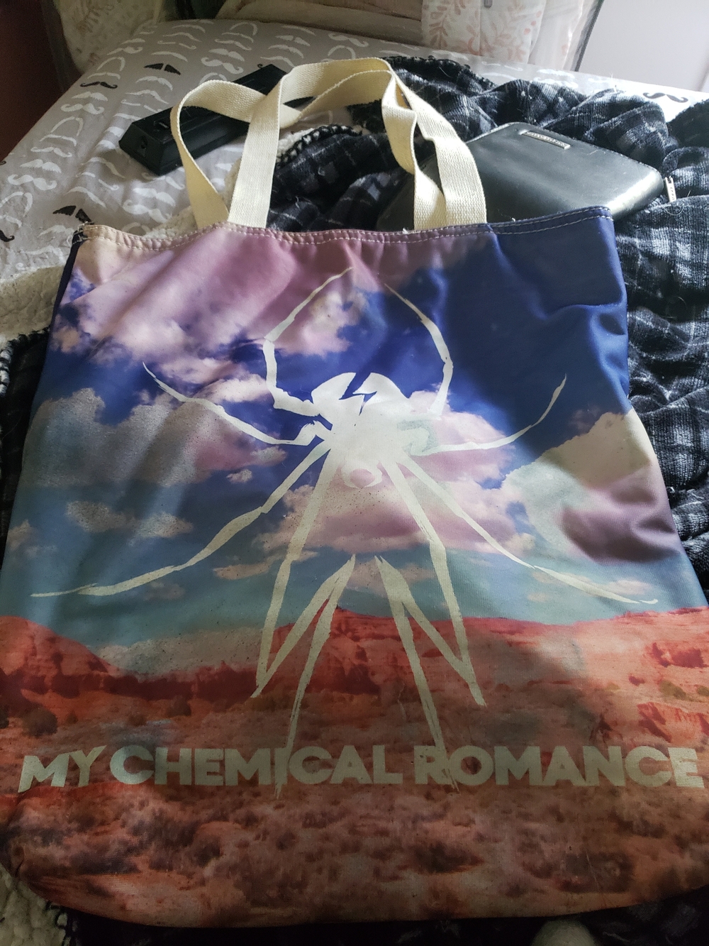 My Chemical Romance Graphic Desert Sky Tote in Multicolor